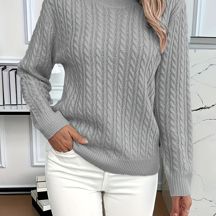 Faye | Cable-Knit Round Neck Jumper