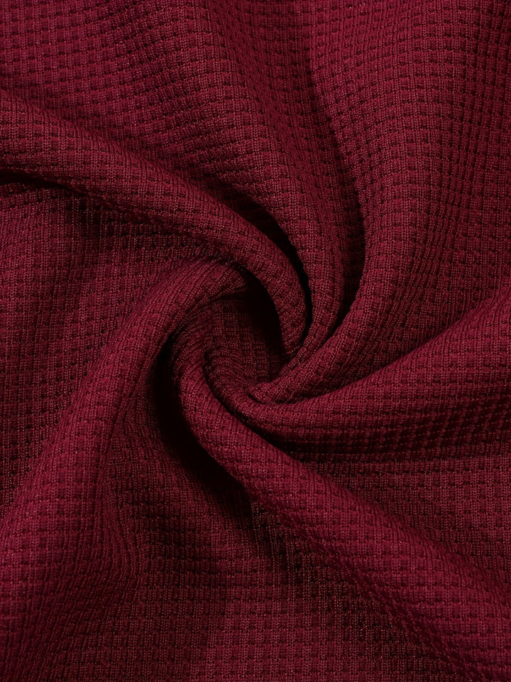 Jonathan | Textured Long Sleeve Henley Shirt
