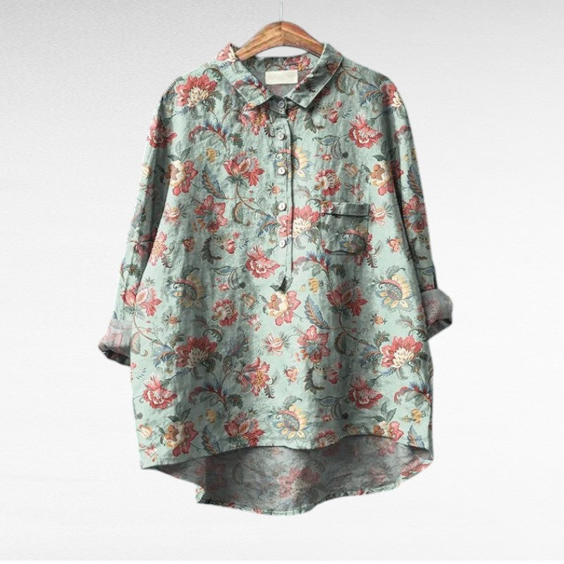 Leslie | Stylish Multicolour Floral Blouse