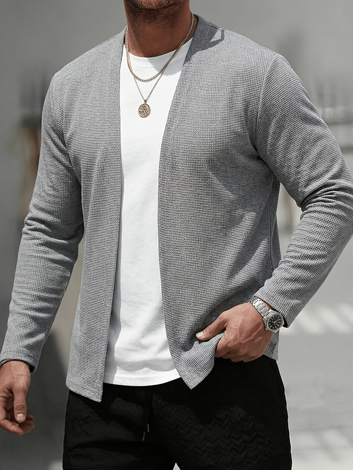 Theodore | Open-Front Textured Cardigan