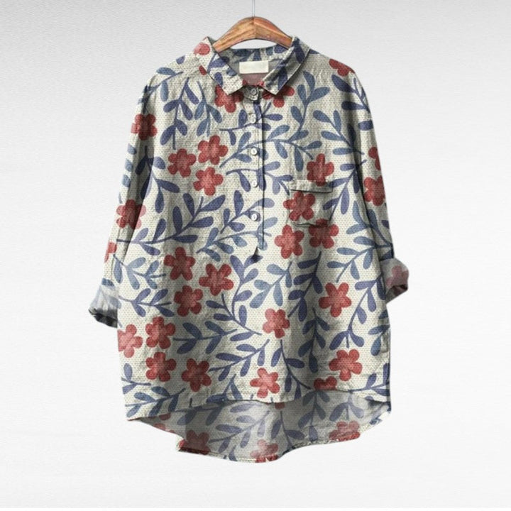 Leslie | Stylish Multicolour Floral Blouse