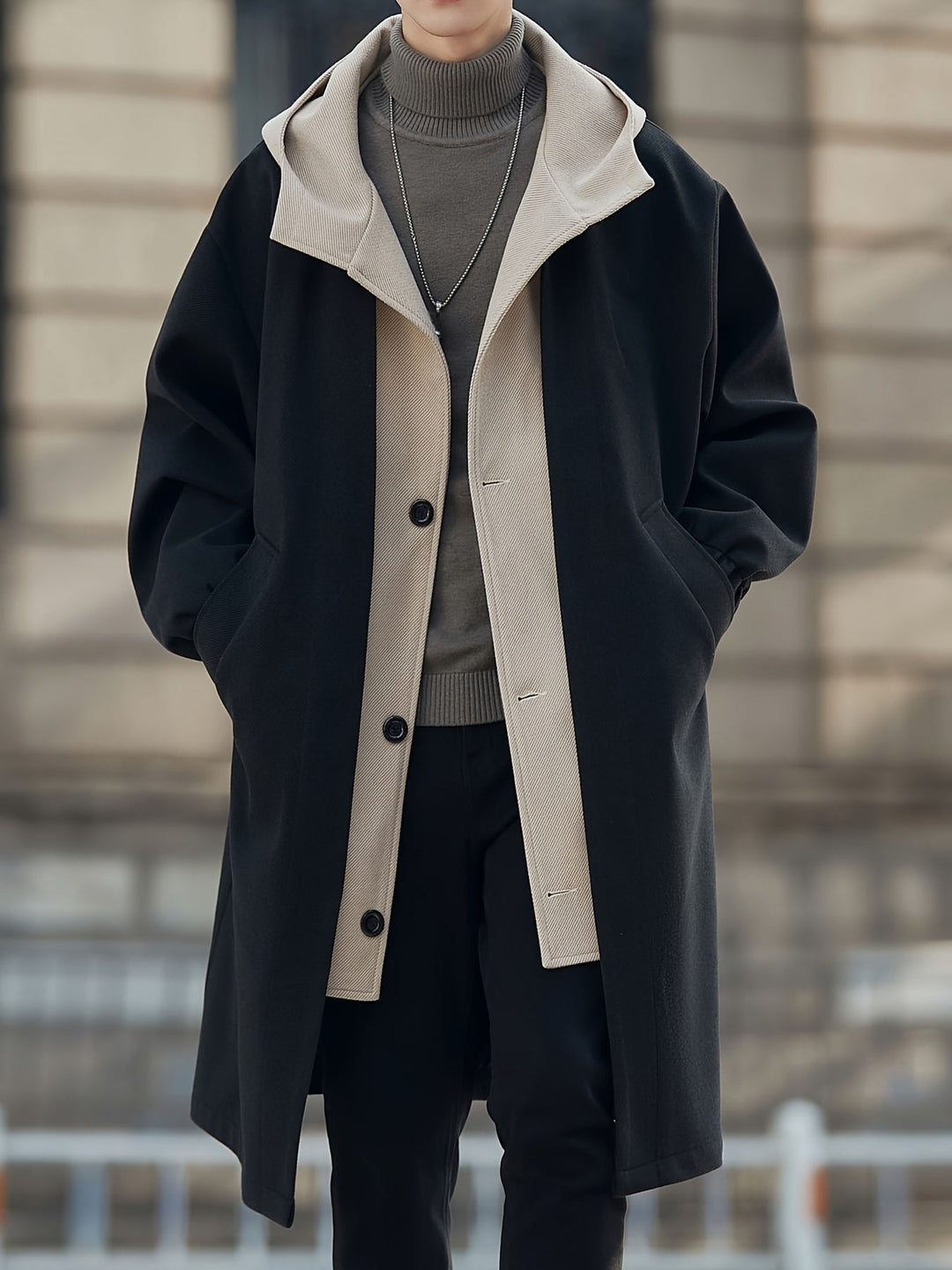 Harrison | Refined Hooded Longline Coat