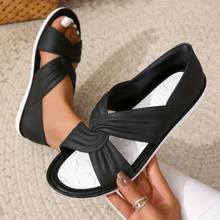 Elena | Cushioned Cross-Strap Sandals