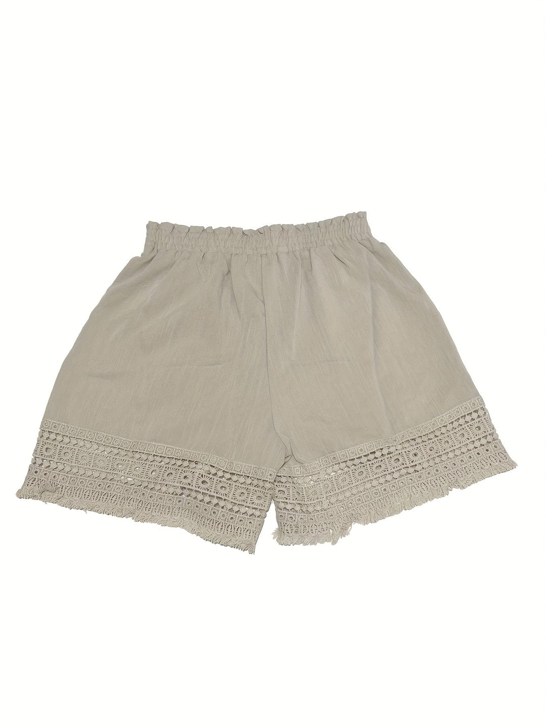Rosemary | Lace-Trim Paper Bag Shorts