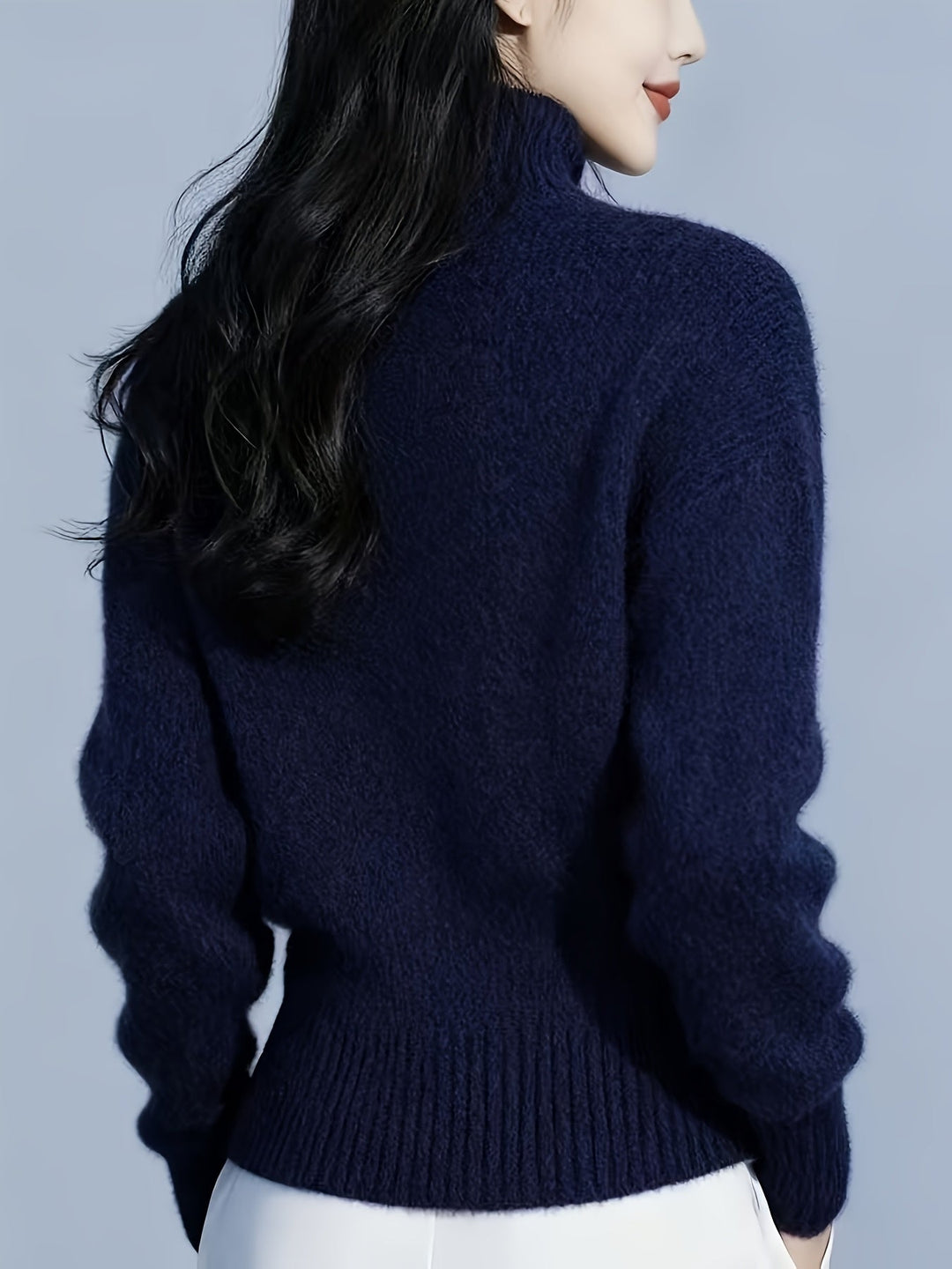 Margot | High-Neck Button Cardigan