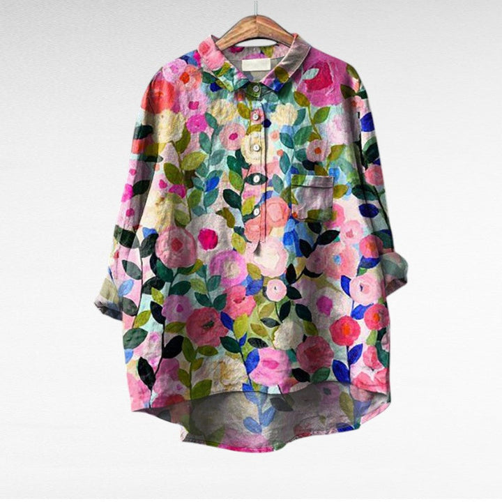 Leslie | Stylish Multicolour Floral Blouse