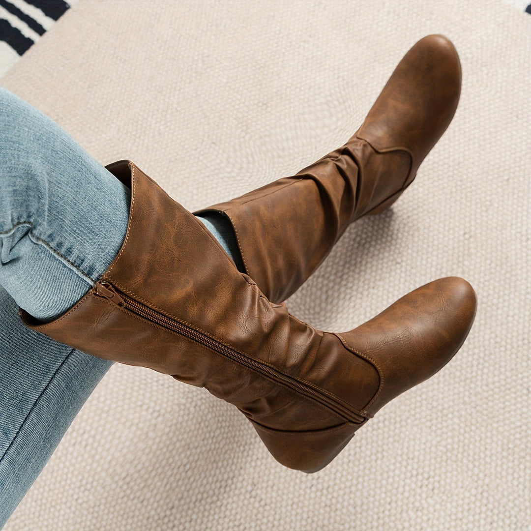 Maureen | Slouched Mid-Calf Boots