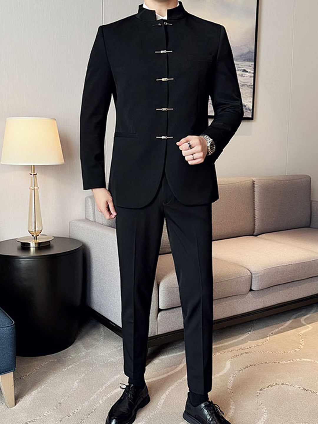 Reginald | Stand Collar Jacket