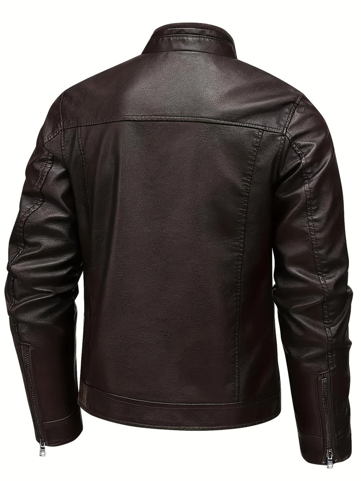 Tobias | Classic Stand-Collar Moto Jacket