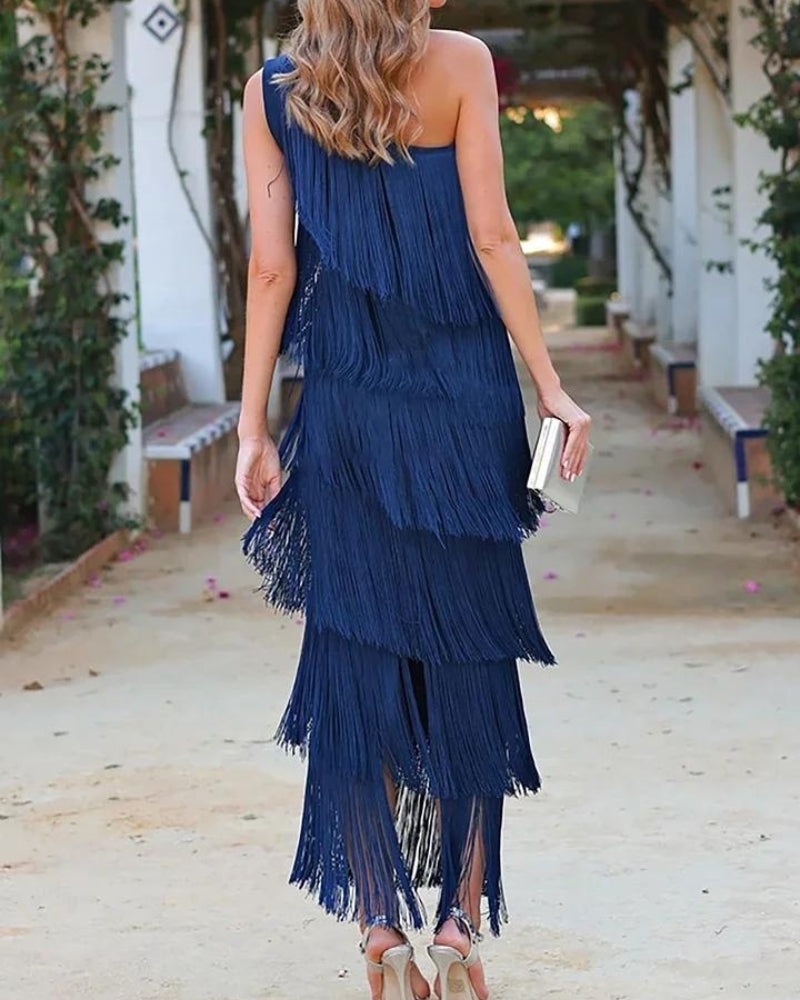 Faith | Stylish Dropped Shoulders Long Dress