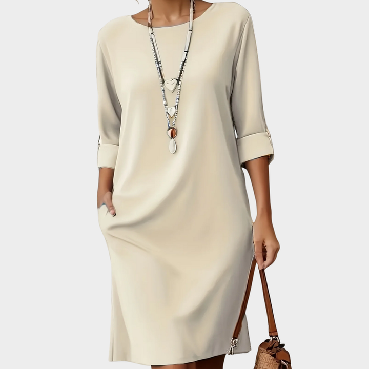 Emily | Comfortable Round Neck Dress