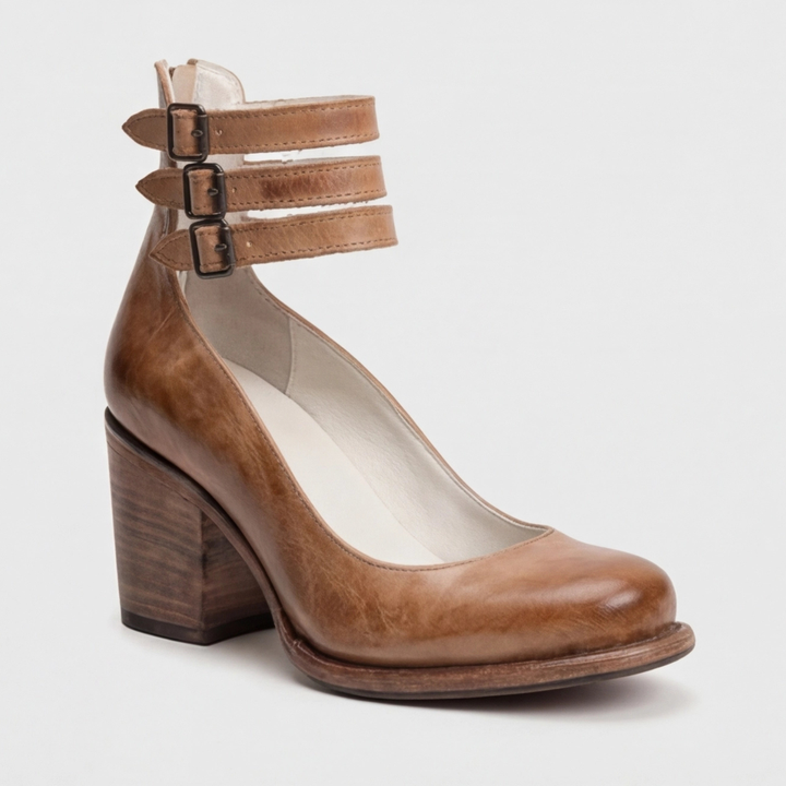 Summer | Elegant Retro Ankle Strap Heels