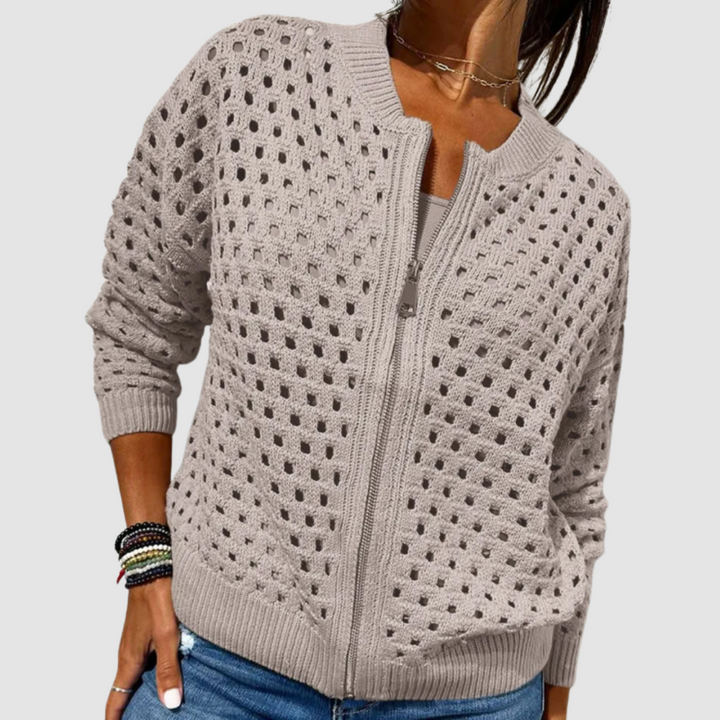 Gracie | Premium Knitted Hole Cardigan