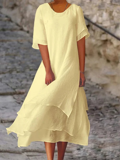 Beatrix | Flowing Layered Midi Dress