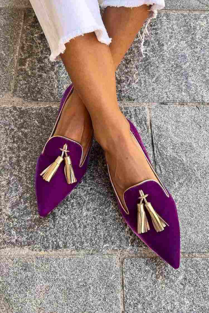 Bailey | Elegant Pointed Tassels Loafer
