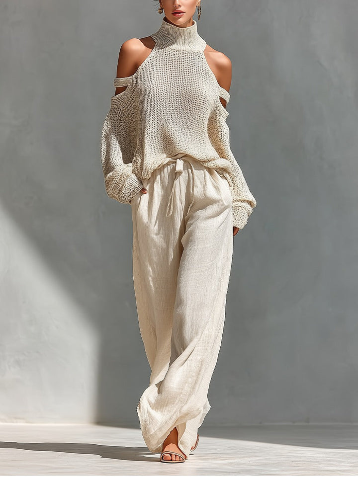 Larissa | Cold-Shoulder Two-Piece Set