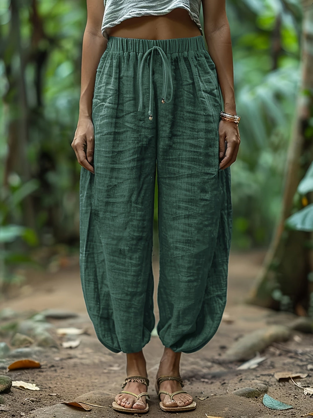 Marjorie | Relaxed Drawstring Lantern Trousers
