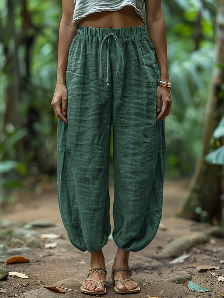 Marjorie | Relaxed Drawstring Lantern Trousers