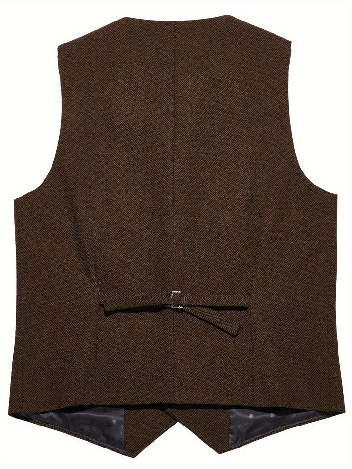 Byron | Refined Herringbone Waistcoat