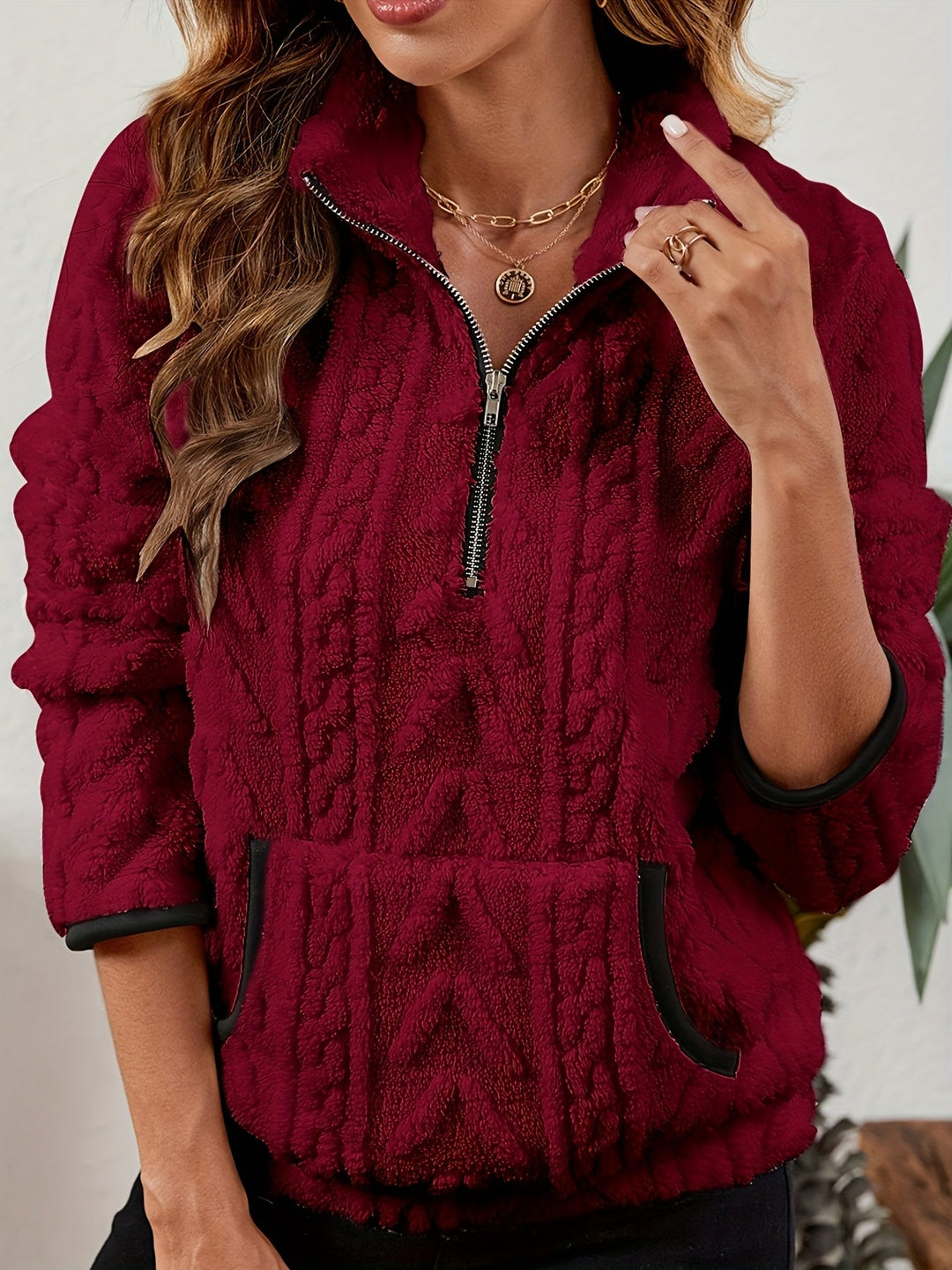 Delilah | Cozy Half-Zip Pullover