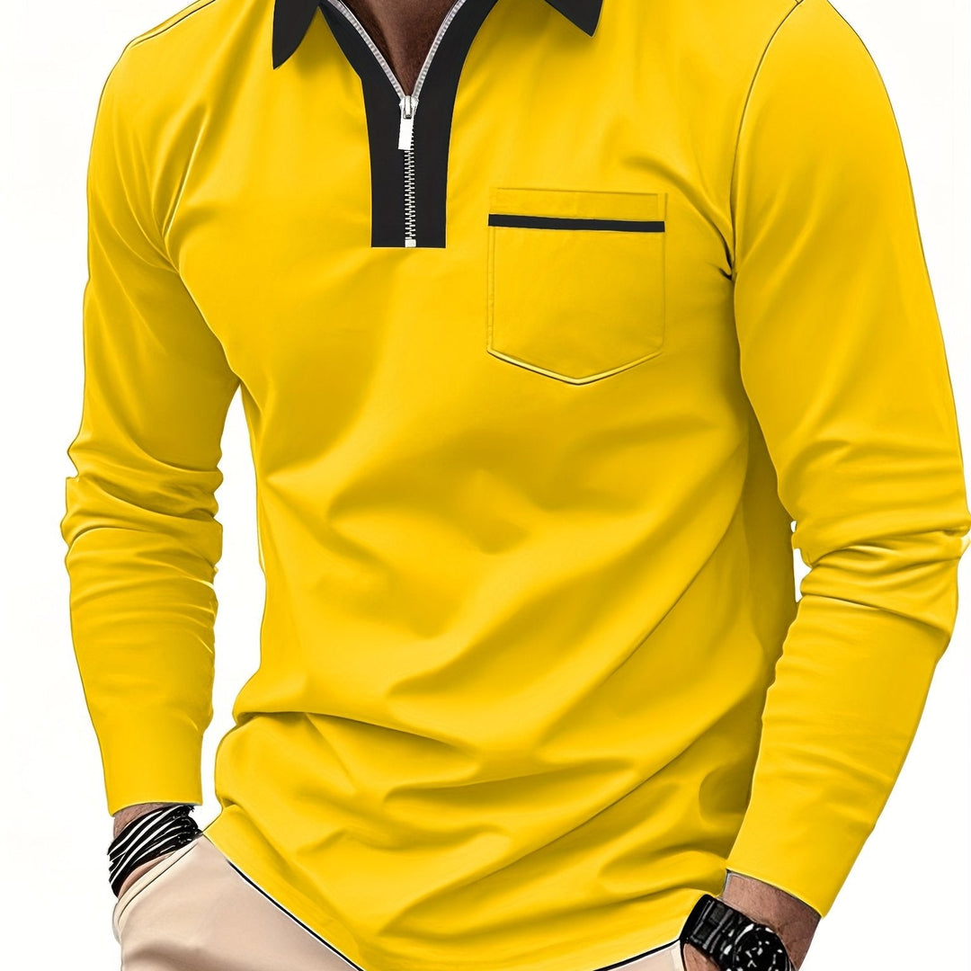 Curtis | Refined Zip-Collar Polo Shirt