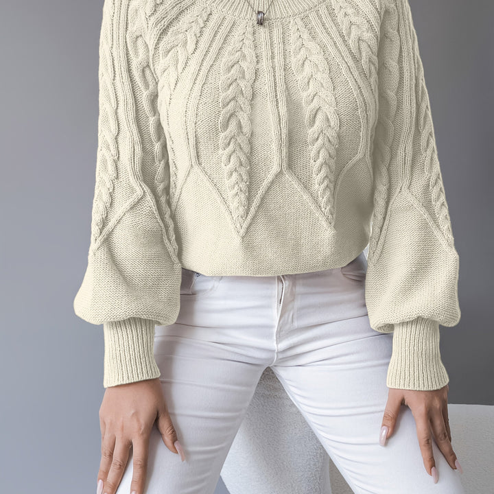 Elsie | Cable-Knit Textured Jumper