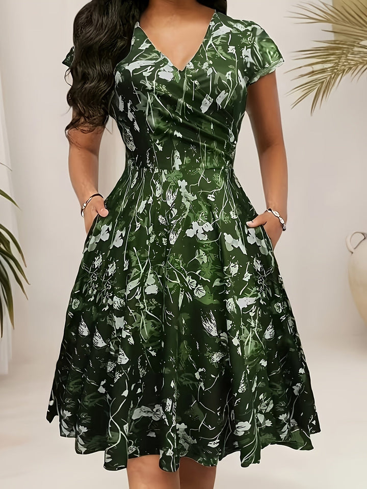 Katherine | Floral A-Line Pocket Dress