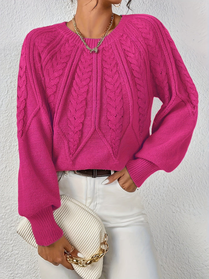 Cassidy | Cable-Knit Round-Neck Jumper
