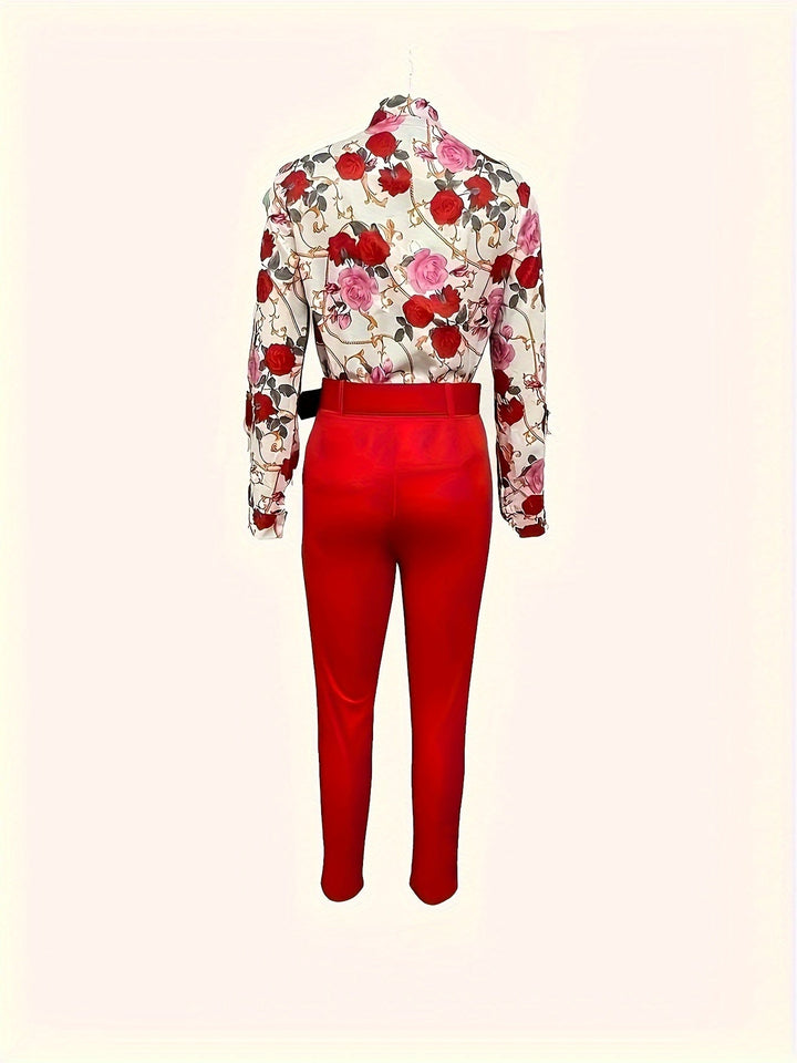 Susanna | Elegant Floral Two-Piece Set
