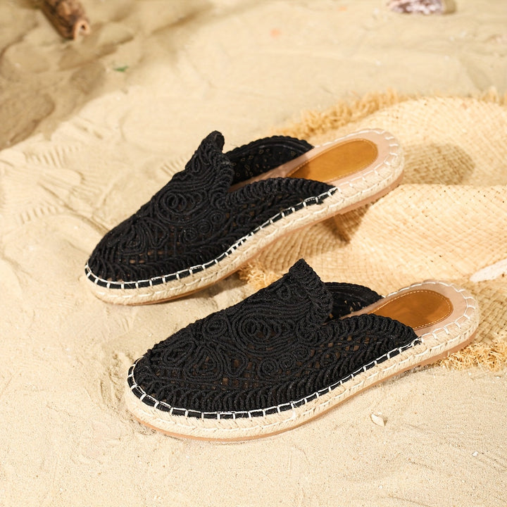 Bonnie | Woven Slip-On Mules