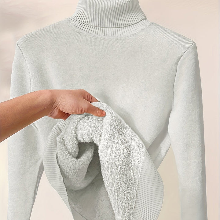 Selena | Cozy Lined High-Neck Jumper