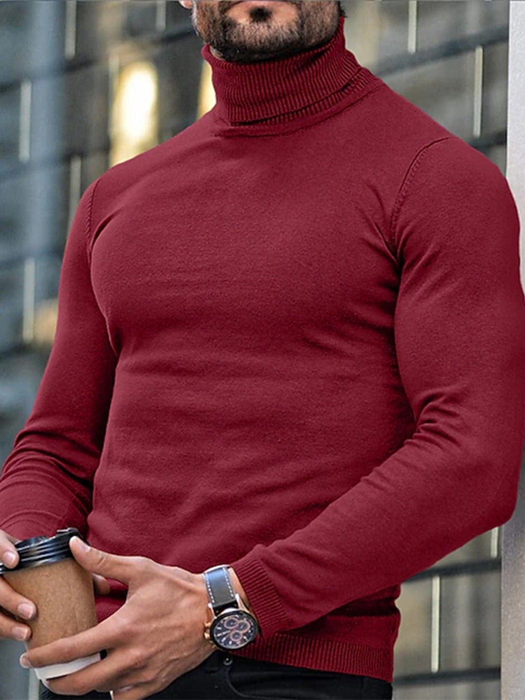 Dominic | Refined High-Neck Turtleneck