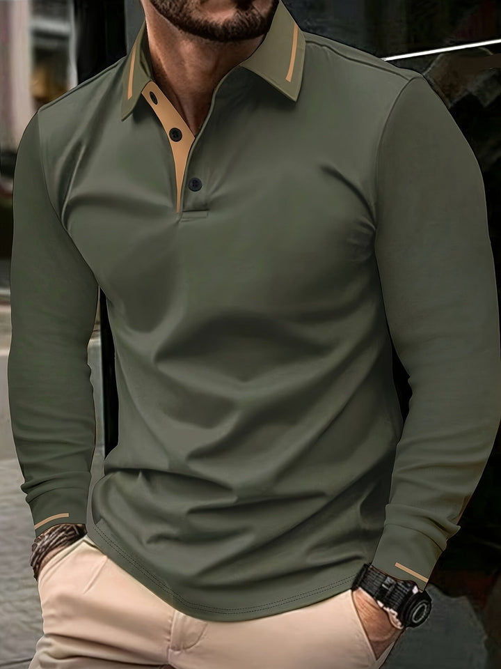 Dalton | Refined Long-Sleeve Polo Shirt