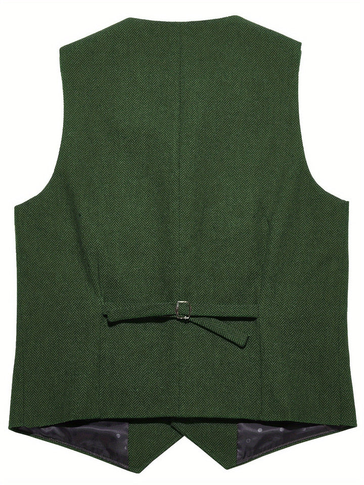 Byron | Refined Herringbone Waistcoat