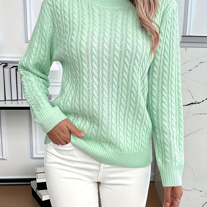 Faye | Cable-Knit Round Neck Jumper