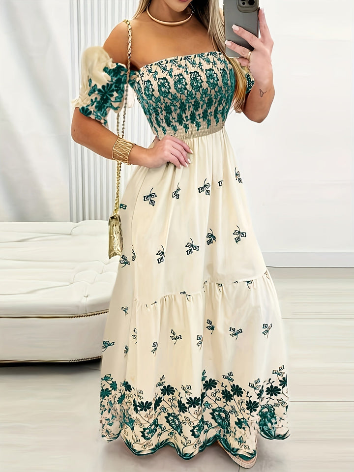 Seraphina | Off-the-Shoulder Floral Maxi Dress
