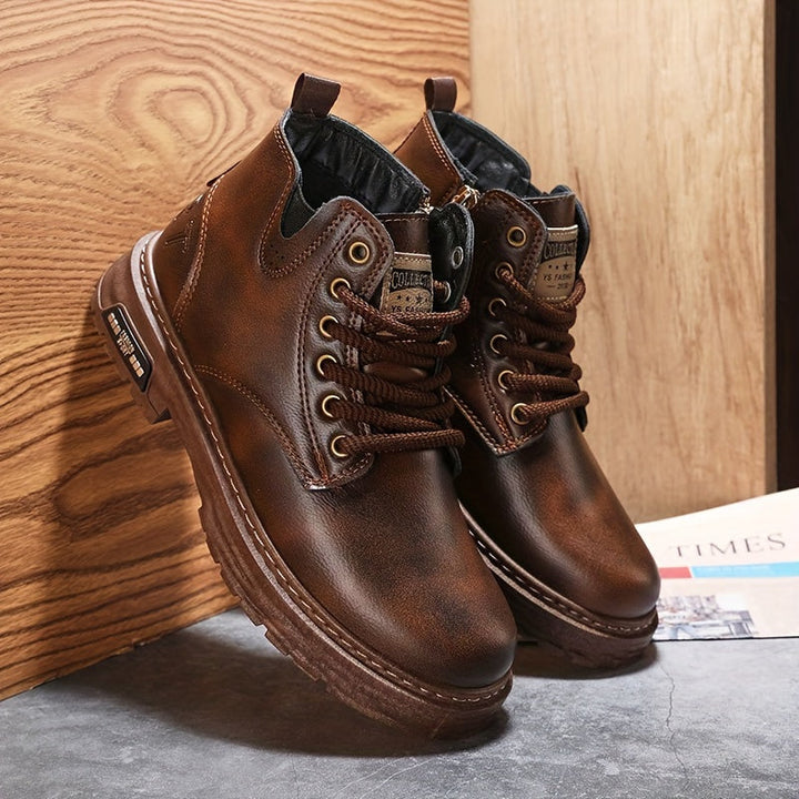 Duncan | Rugged High-Top Lace-Up Boots