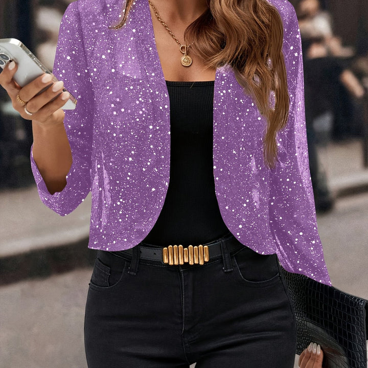 Elaine | Shimmer Cropped Jacket