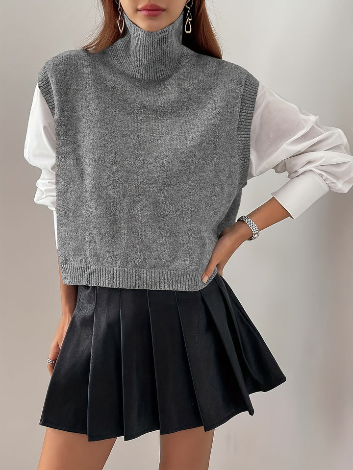 Farrah | High-Neck Jumper Vest