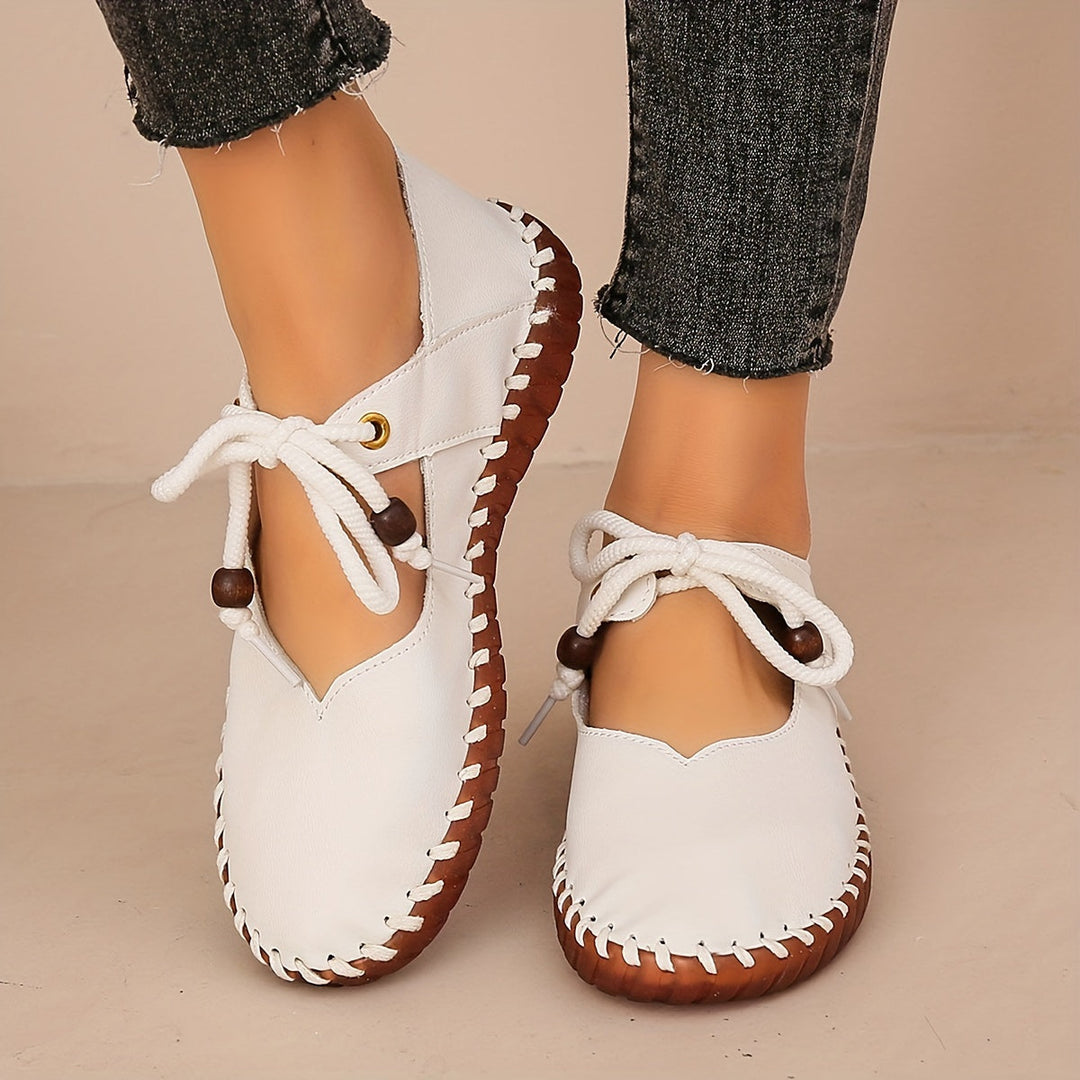 Annette | Handcrafted Lace-Up Flats