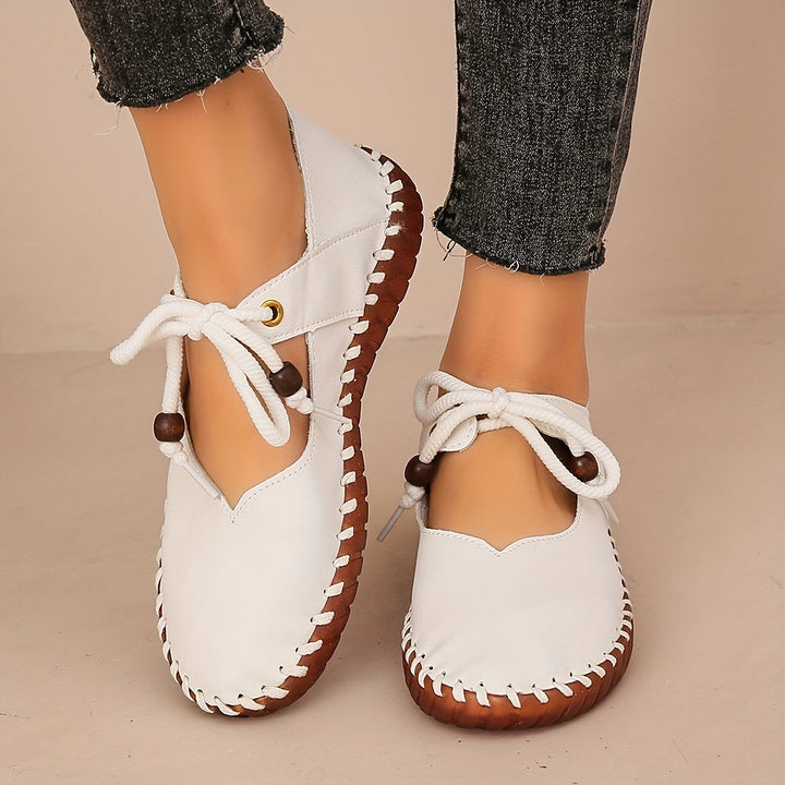 Annette | Handcrafted Lace-Up Flats
