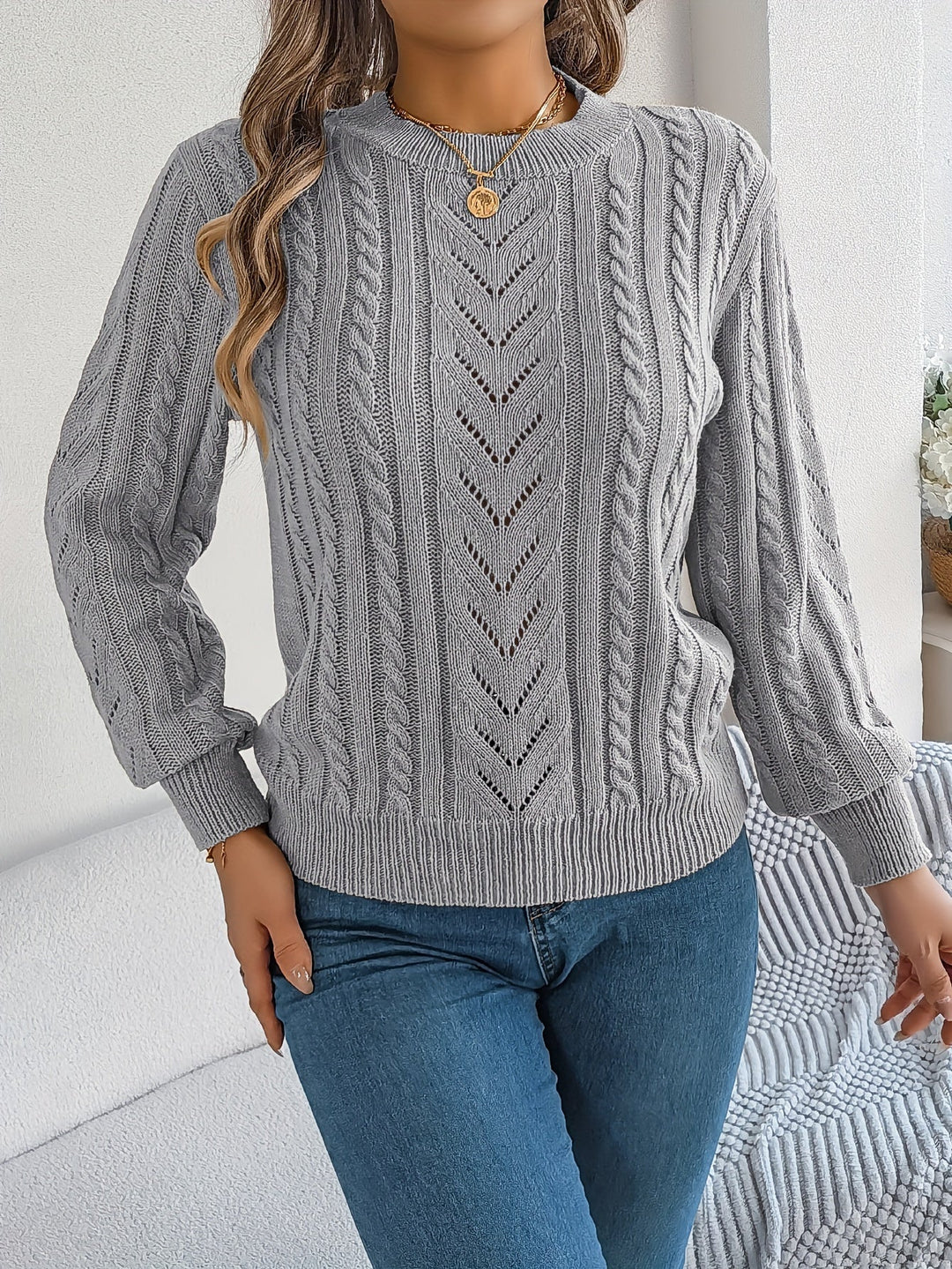 Blythe | Cable-Knit Textured Jumper