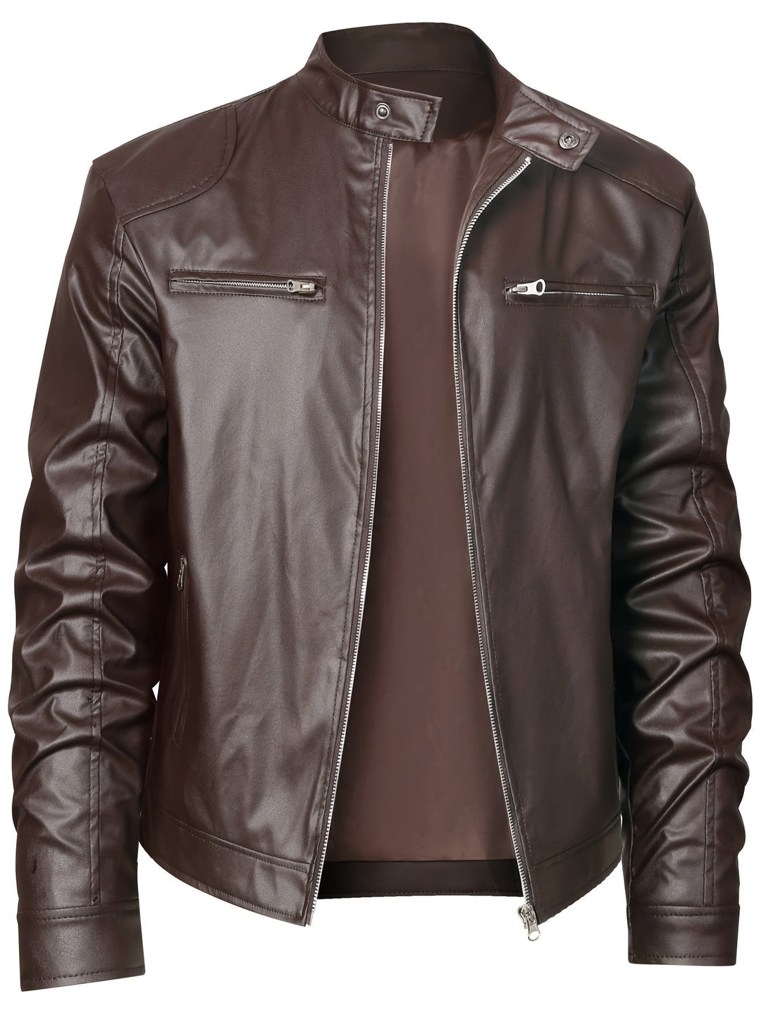 Roman | Stand-Collar Moto Jacket