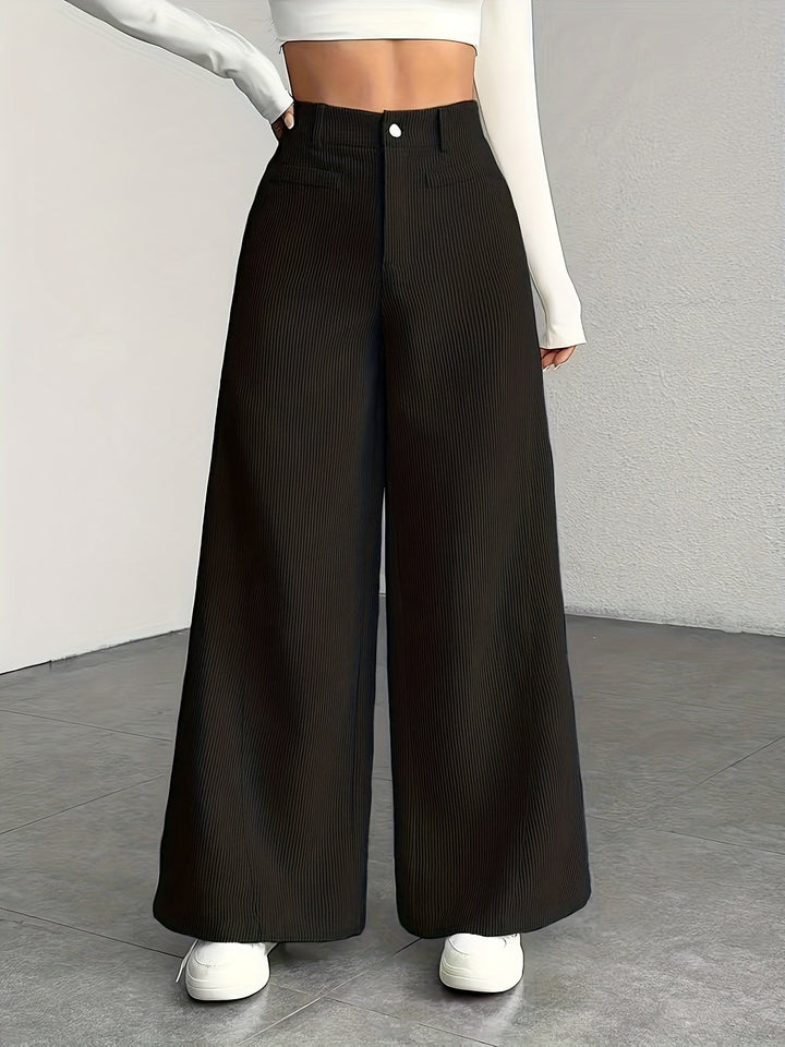 Kimberly | High-Waisted Wide-Leg Trousers