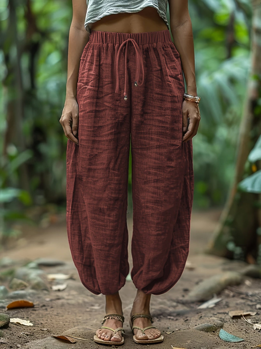 Marjorie | Relaxed Drawstring Lantern Trousers