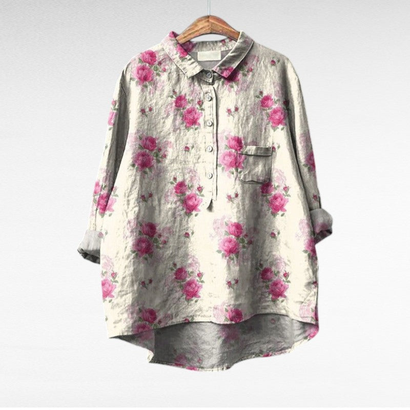Leslie | Stylish Multicolour Floral Blouse