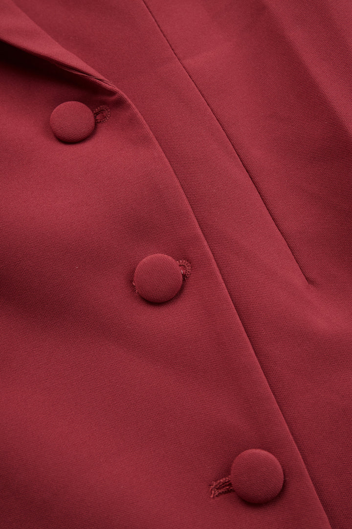Camille | Stylish Tailored V-neck Blazer Dress