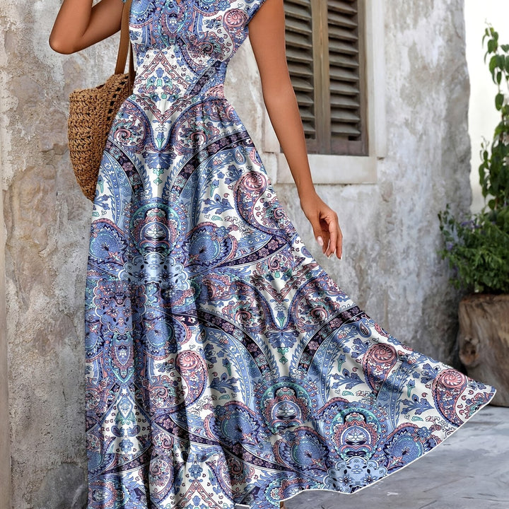Roberta | Bohemian Paisley Maxi Dress