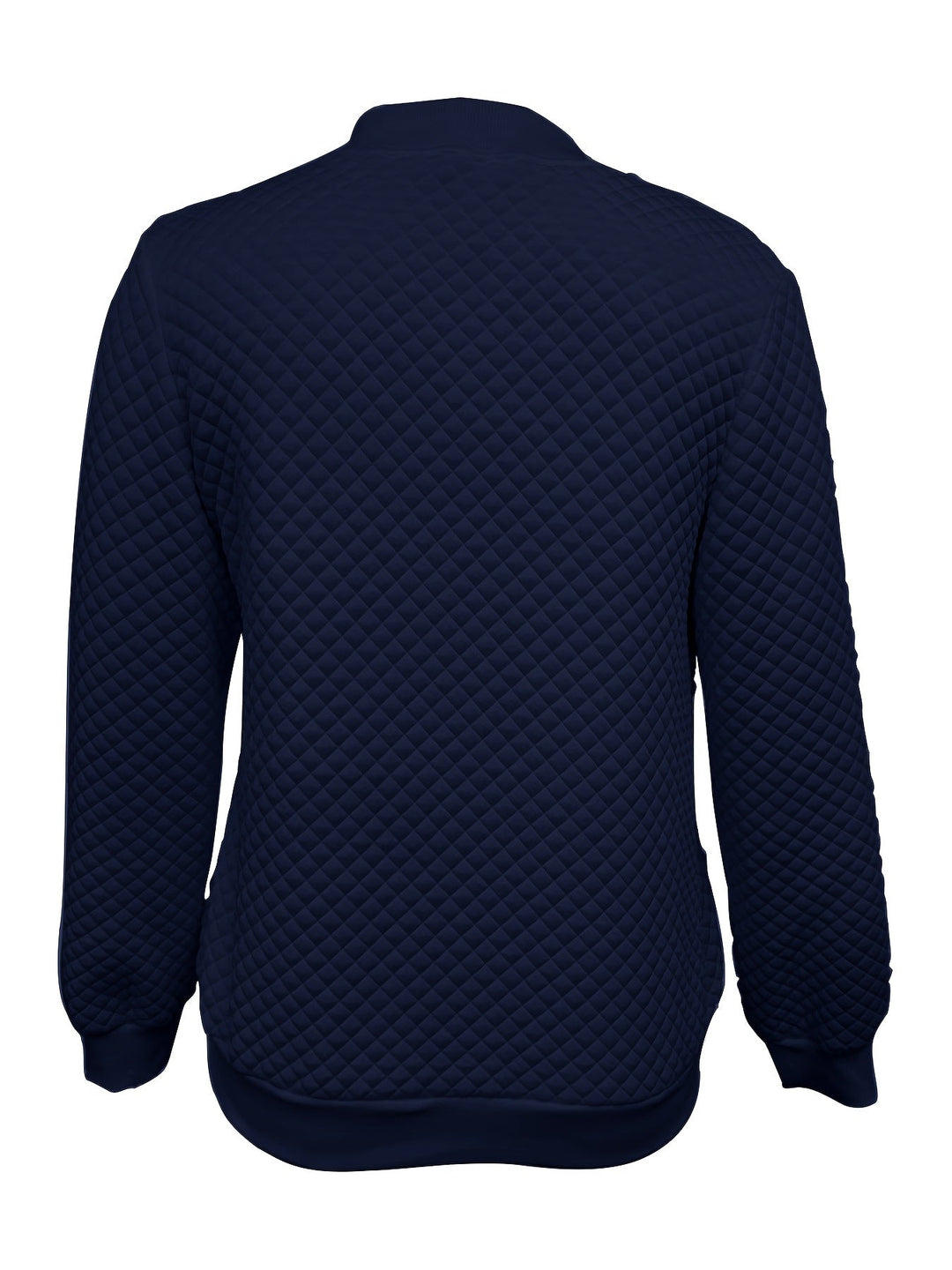 Carolyn | Quilted-Texture Baseball Jacket