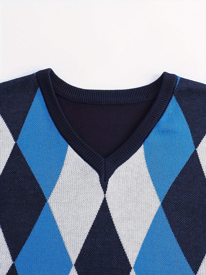 Chandler | Classic Argyle Jumper Vest